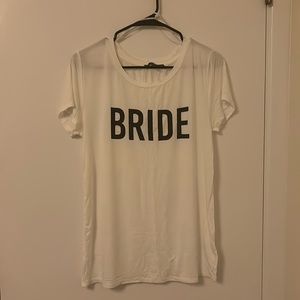 NEVER WORN. Lulus Bride tee-shirt